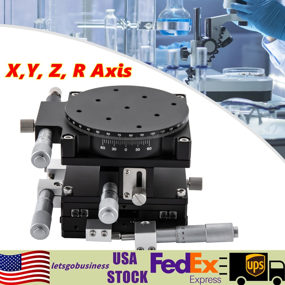 Lt90-Lm Manual Driven Standard Precision XYZR 4 Axis Linear Positioning Stage