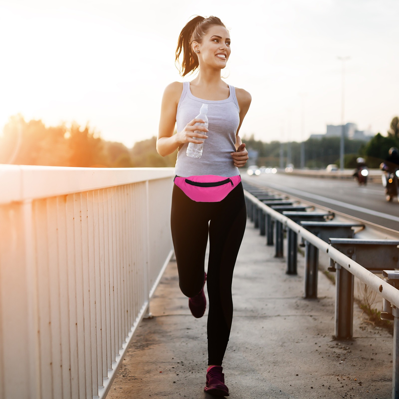 80s Fanny Pack for Women Waist Bag 90s Fanny Pack Pink