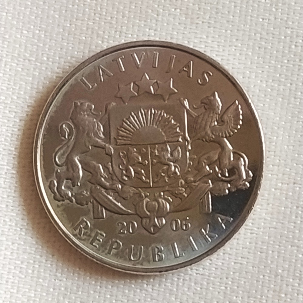 Coins. Latvia 1lats - 2006.