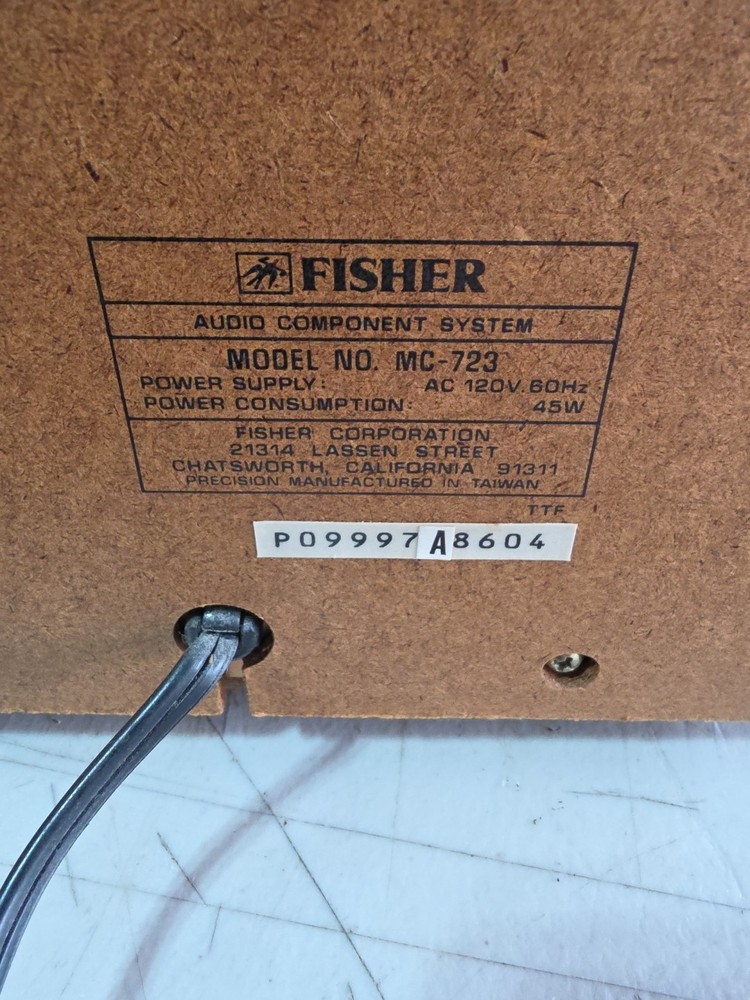 Vintage Fisher Audio Component System MC-723 MOSTLY WORKING PLEASE READ