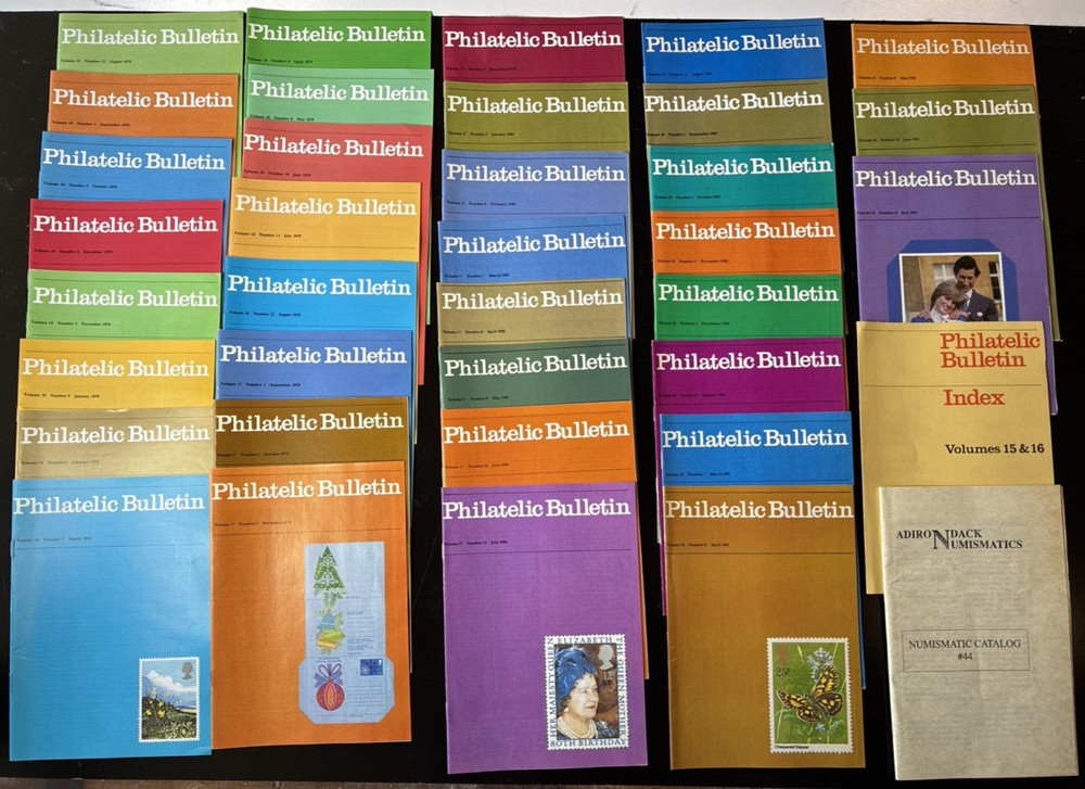 Set of 36 GB British Philatelic Bulletins Dec 78 - May 81 - Missing 1 (H7)