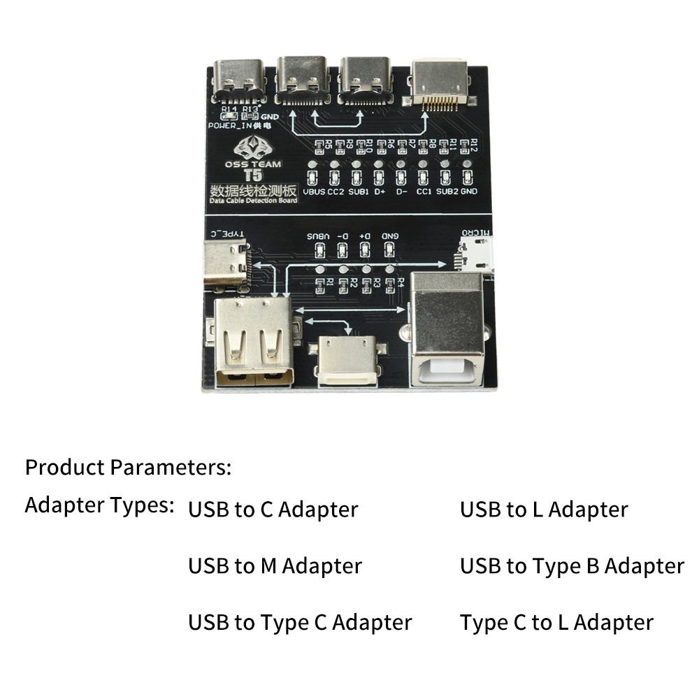 Multi-Interface Cable Testing Module Data Cable Test Board Anomaly Rapid Detect