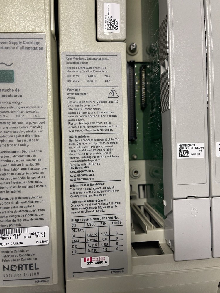 Nortel Norstar-PLUS Modular ICS Phone Switch System