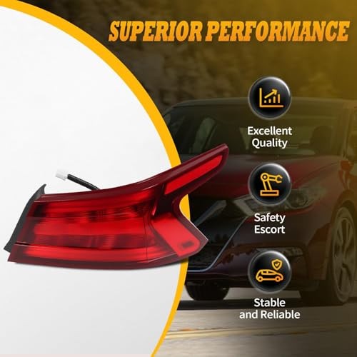 Tail Light Assembly Passenger Side Compatible with Maxima 2016 2017 2018 Right