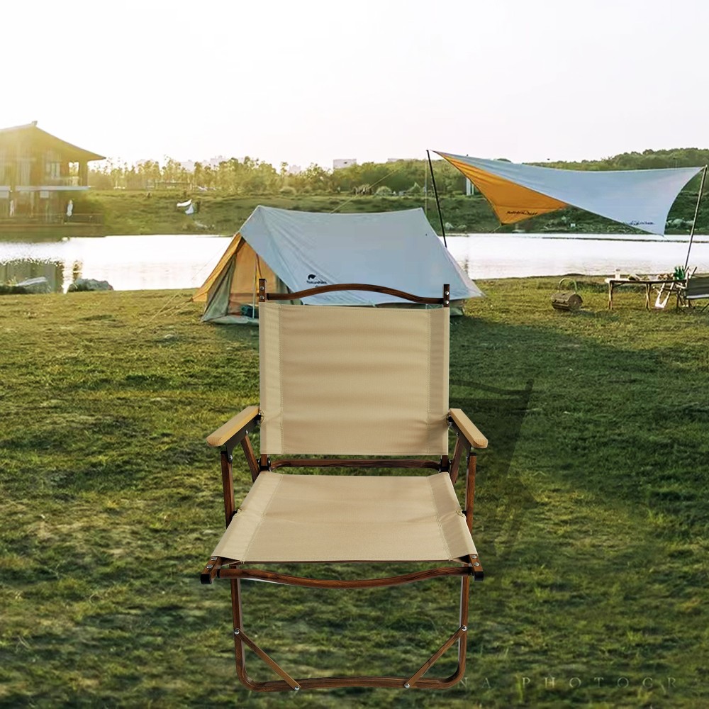 Foldable Patio Table Outdoor Dining Camping Picnic X-Leg Solid Wood