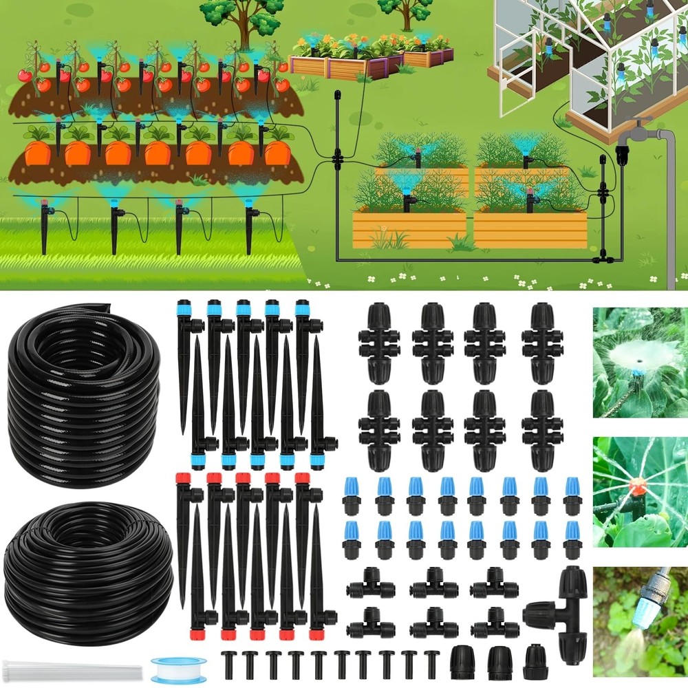 Drip Irrigation Kit – 2026 New Quick-Connect Micro Irrigation System with