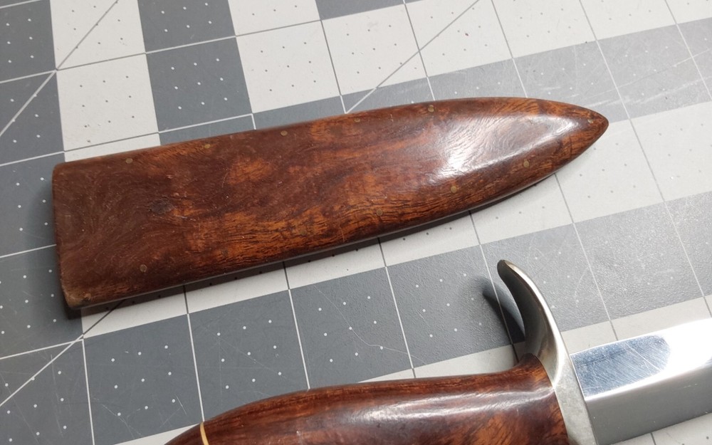 1983 '83 Tudor Custom Made Fixed Leather Boot Knife