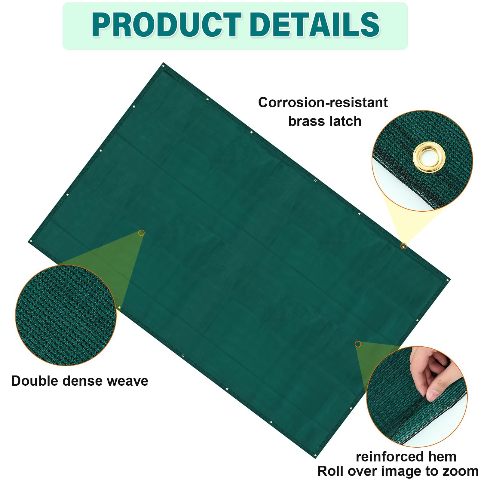 Archery Backstop - Heavy Duty Reinforced Netting, Back Stop Net, Ideal for Ou...