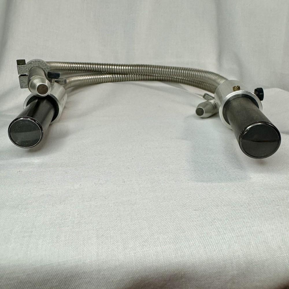 Two Fiber Optic Microscope Light Guide Flex Gooseneck Parts