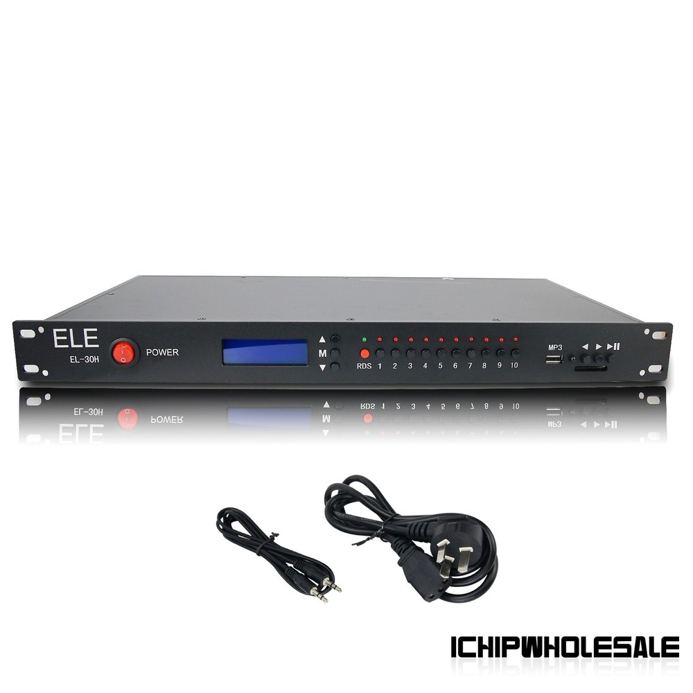 ELE EL-30H 30W FM Broadcast Transmitter w/ RDS & Power Amp Module for Mitsubishi