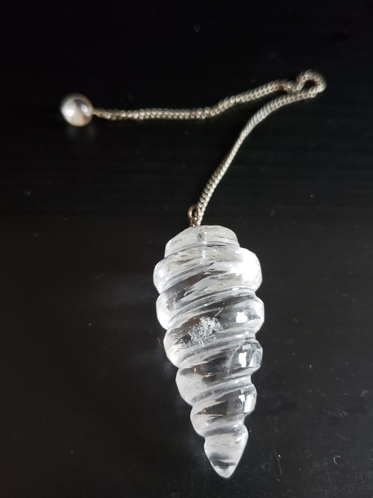 VTG Rock Crystal Scrying Pendulum for Divination