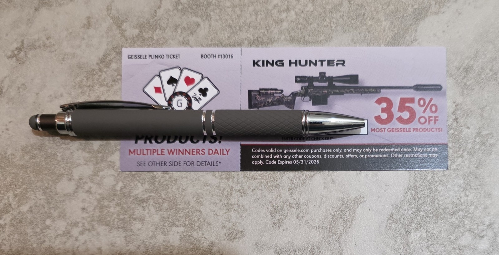 Shot Show 2026 GEISSELE Discount Code Card 35% Off  WILL SEND CODE ASAP