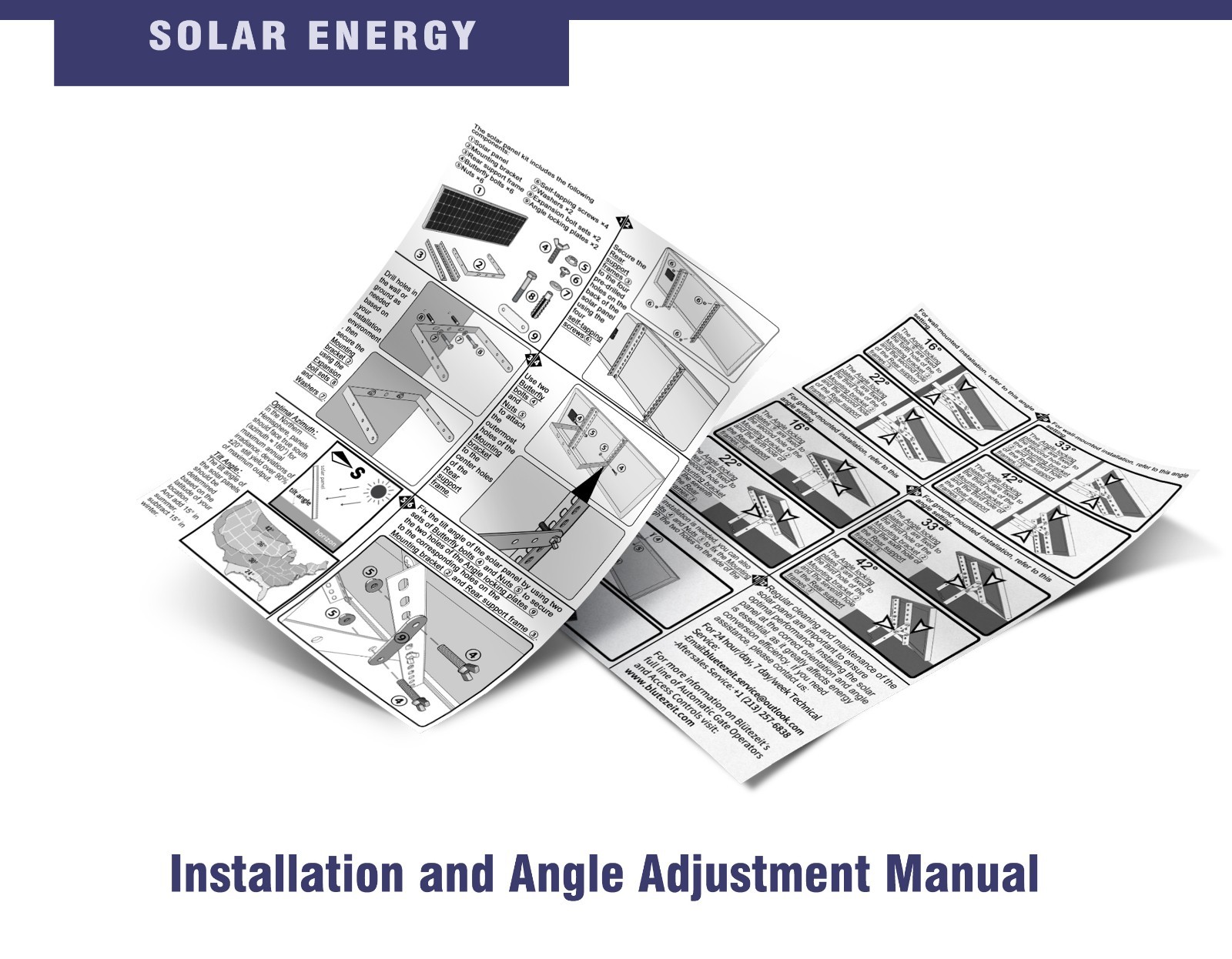 Blütezeit Chain Sliding Gate Opener 1400LB w/25W Solar Panel/WiFi/Battery Backup