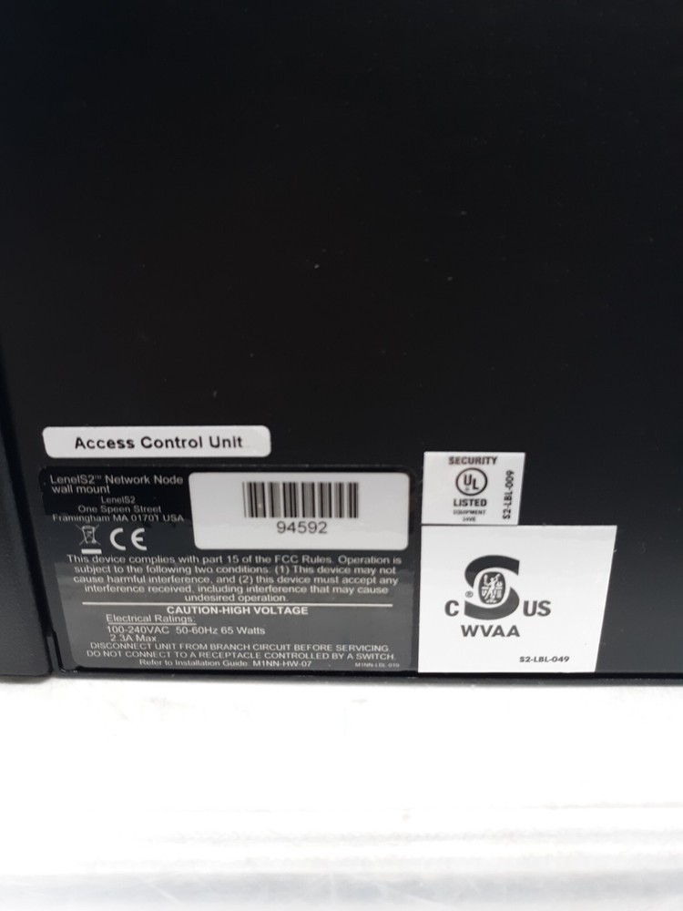 Lenel S2 Access Network Node Wall Mount Model 94592