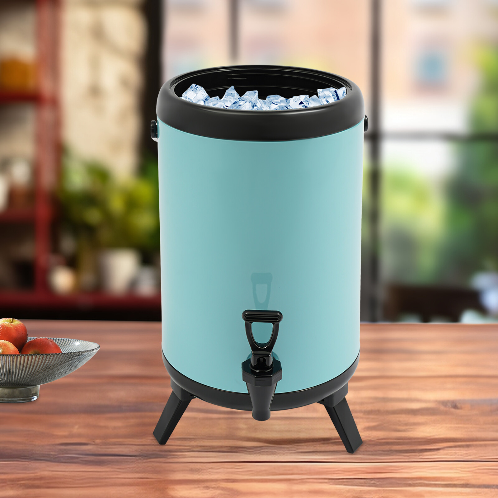 10L Stainless Steel Insulated Beverage Dispenser W/ Faucet for Hot Water Coffee