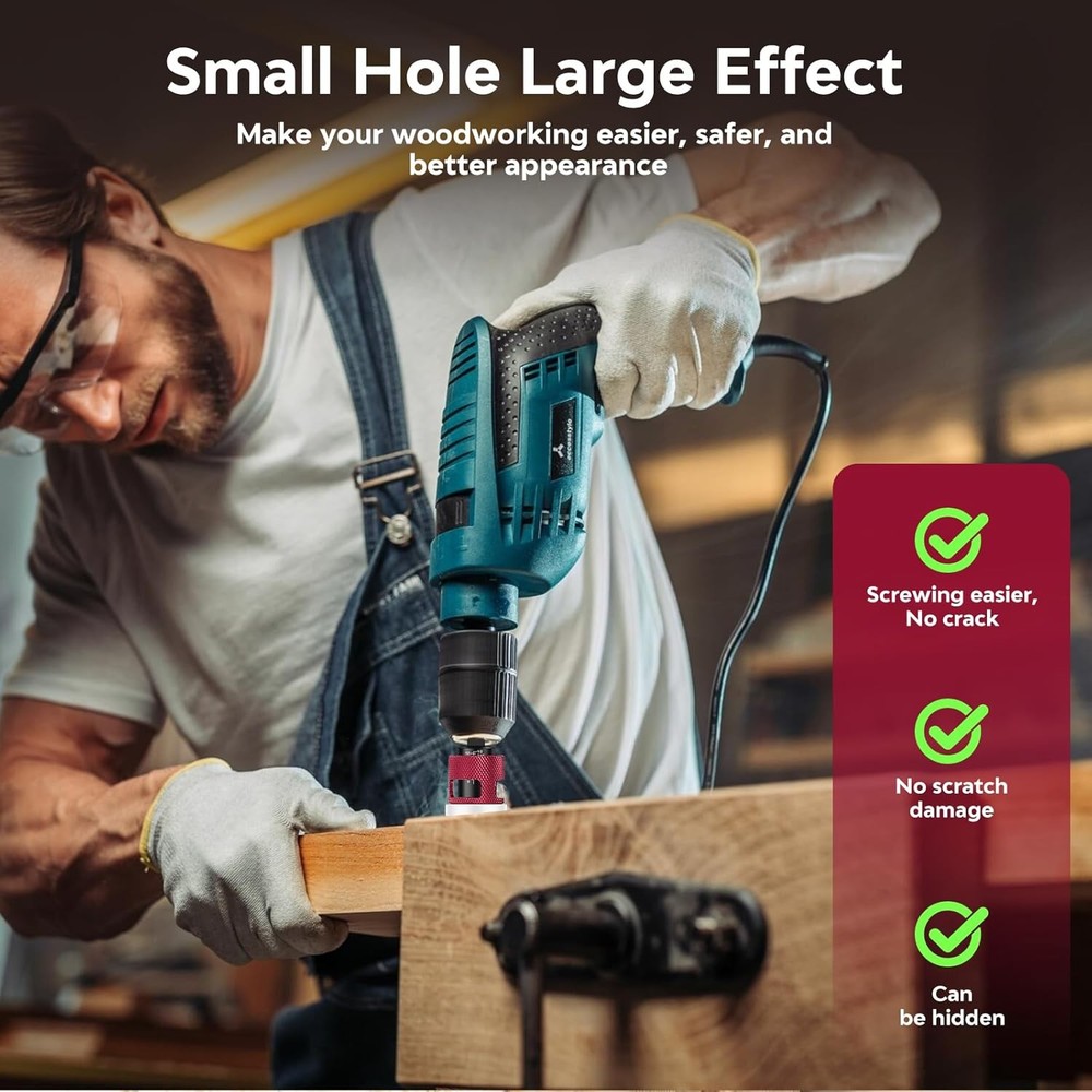 Countersink Drill Bit Set 7 PCS HSS Tapered Bits for Woodworking Projects