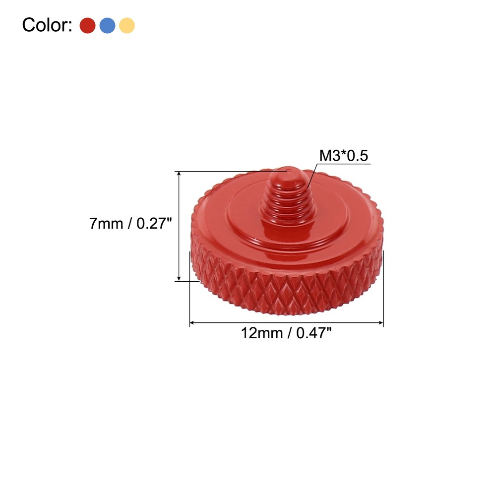 Camera Shutter Button 3pcs Shutter Release Button Carved, Red Golden Blue