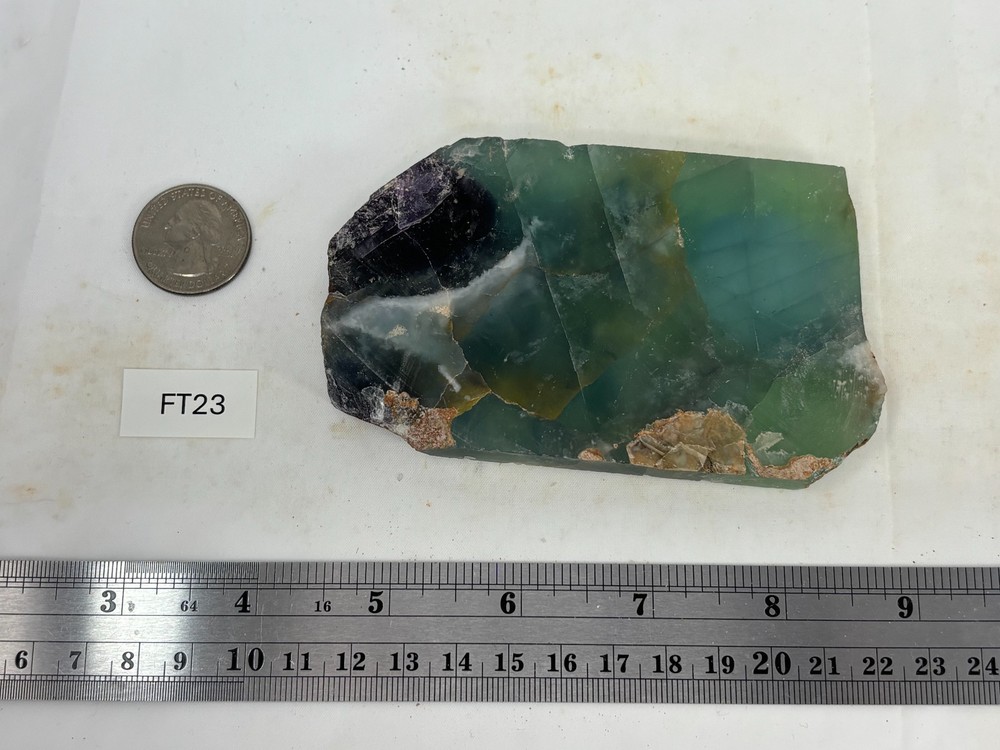 Fluorite slab Cabbing Lapidary Combo Ship Avail