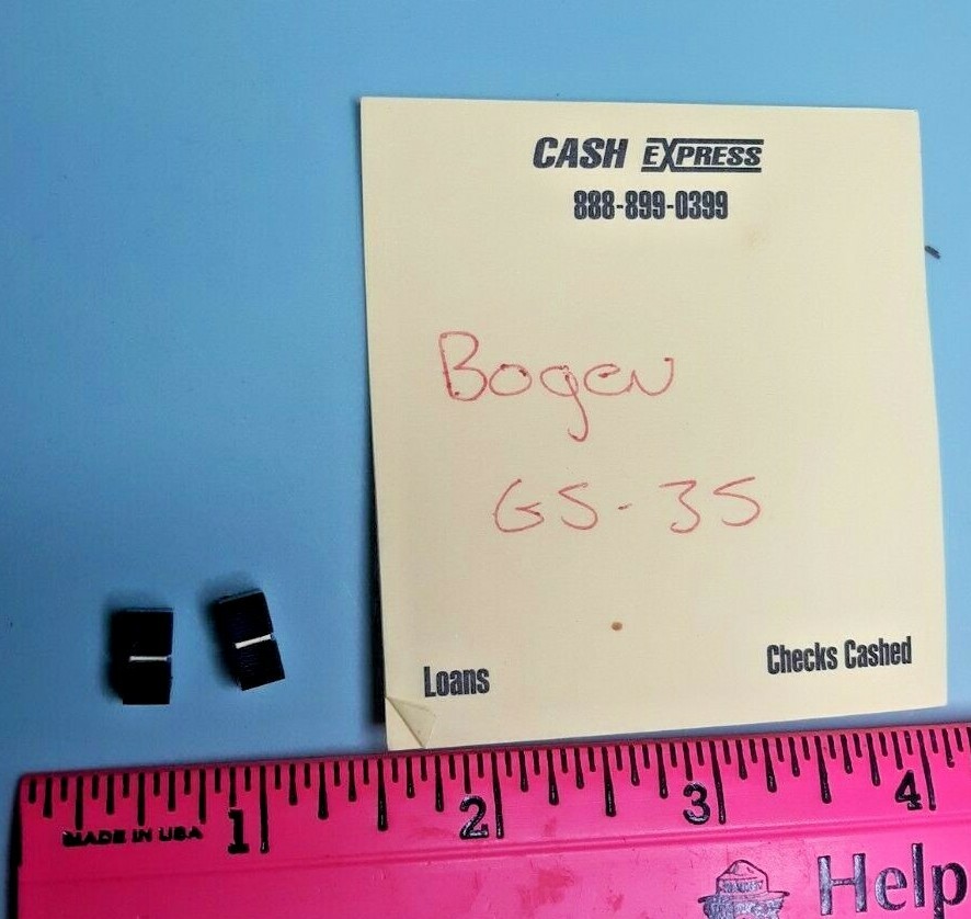 BOGEN GS-35 GOLD SEAL SERIES AMPLIFIER REPLACEMENT EQUALIZER EQ SLIDE KNOBS (2)