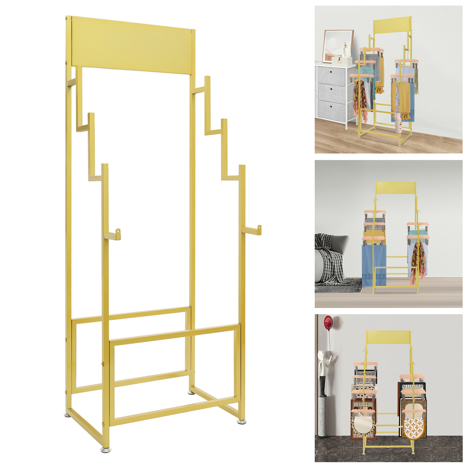 Carpet Display Rack, Floor Standing Carpet Display Stand Organizer Holder