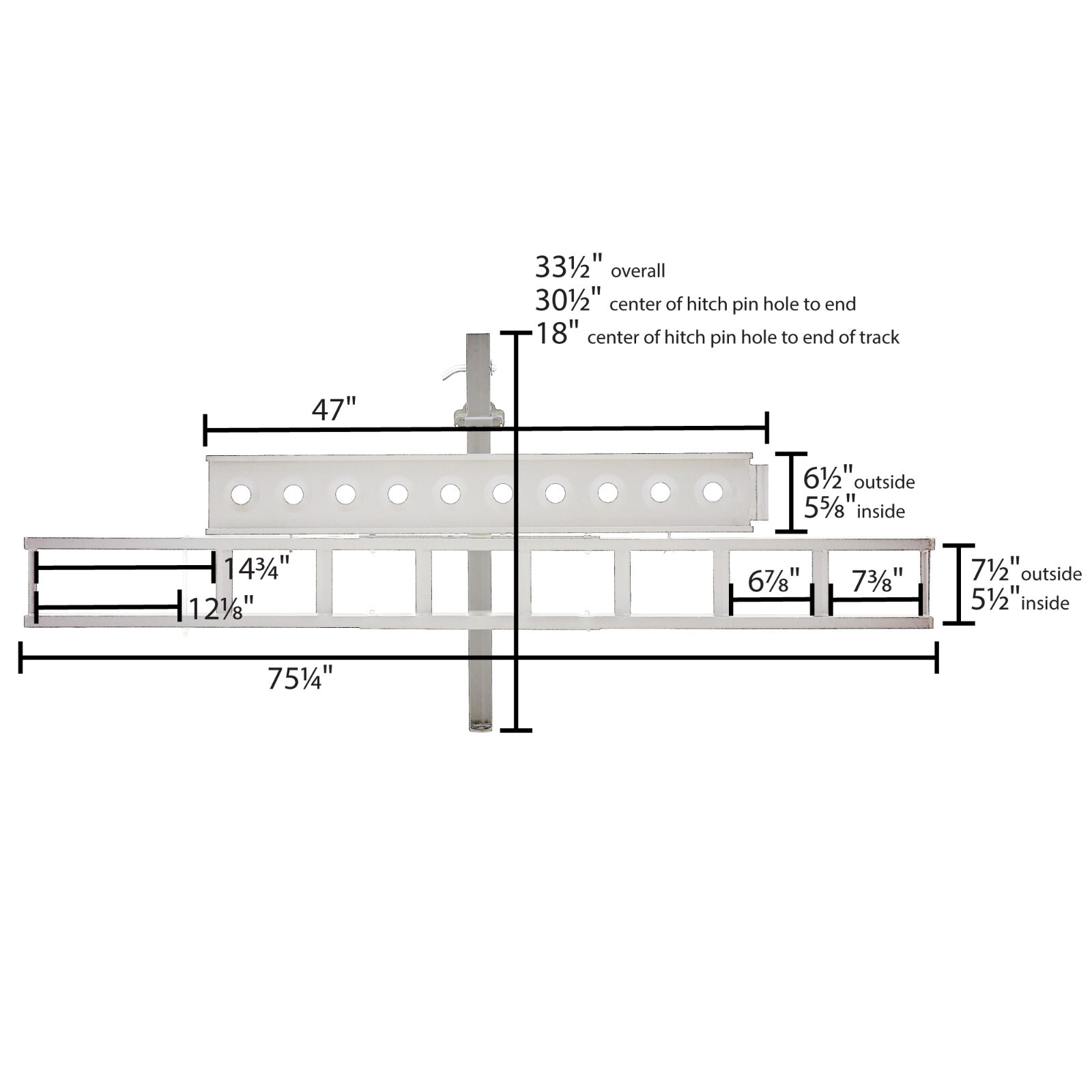 Black Widow Aluminum Motorcycle Carrier - 400 lb. Capacity
