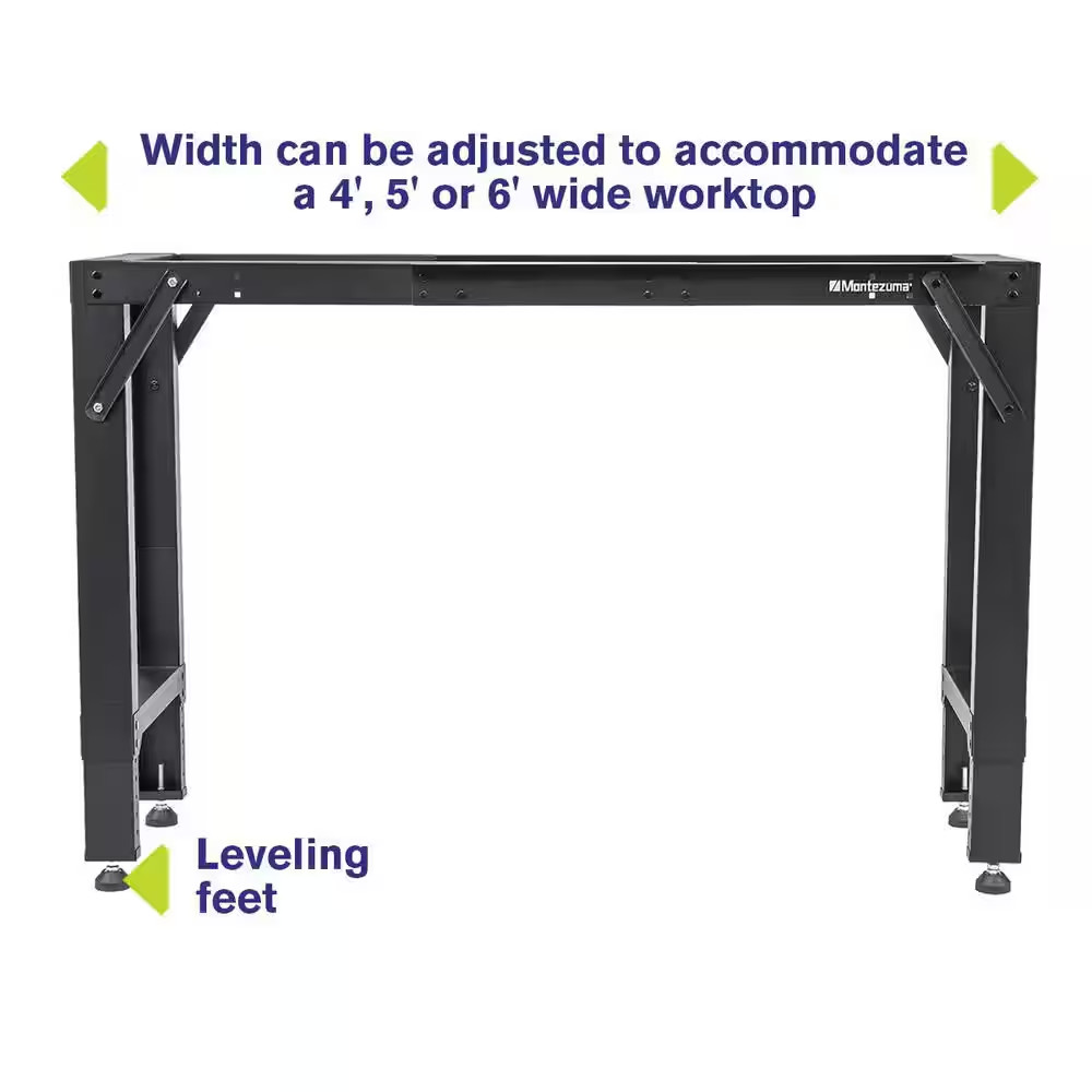 4 Ft. to 6 Ft. Adjustable Steel Workbench Frame