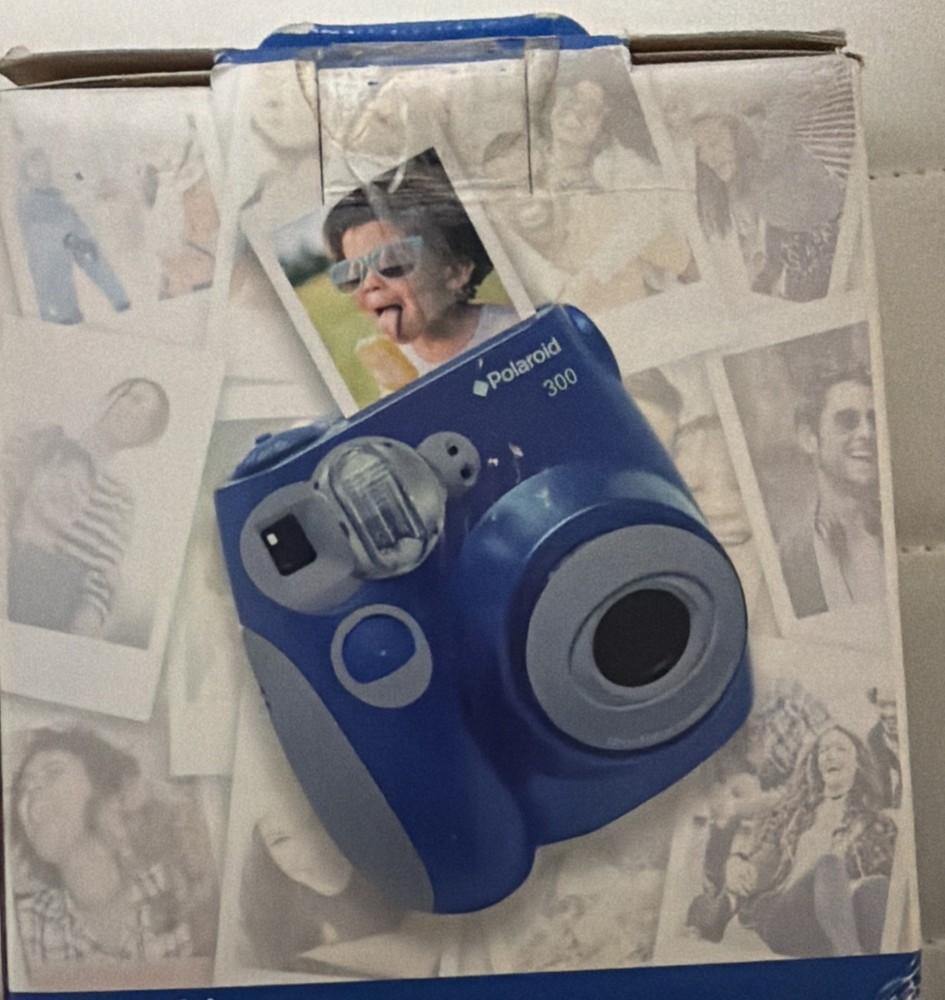 Polaroid 300 Instant Camera Blue