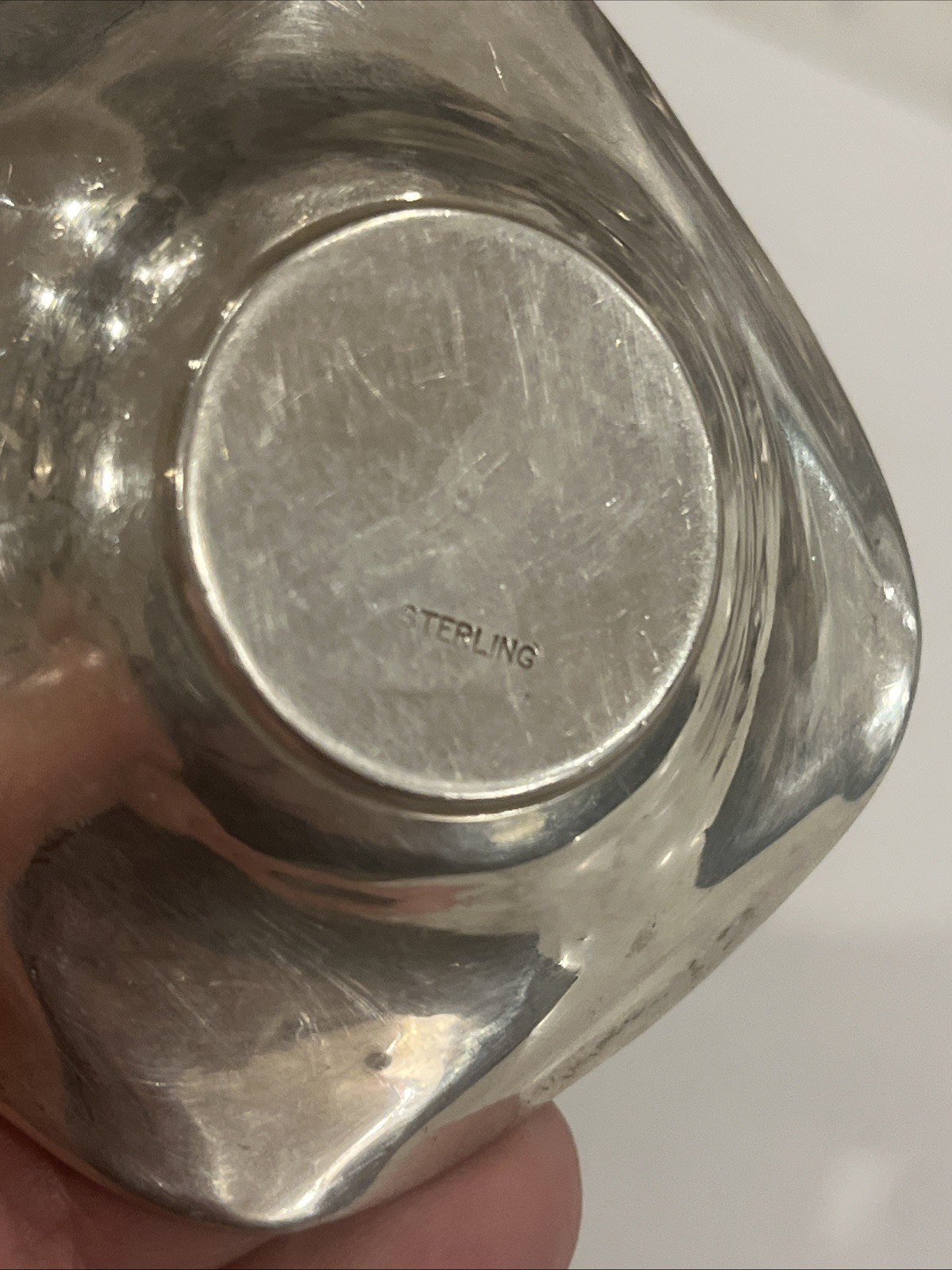 Pair Vintage STERLING SILVER SALT CELLARS Bowl Dishes 30 Grams 2.75”