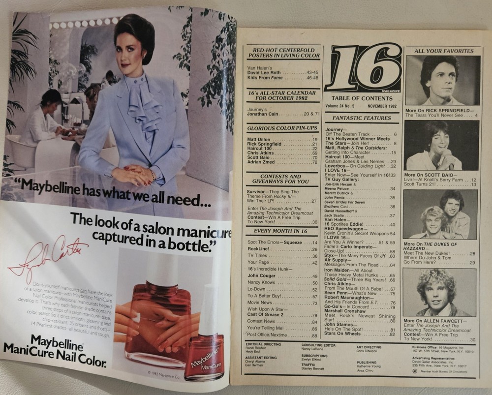 16 Magazine November 1982
