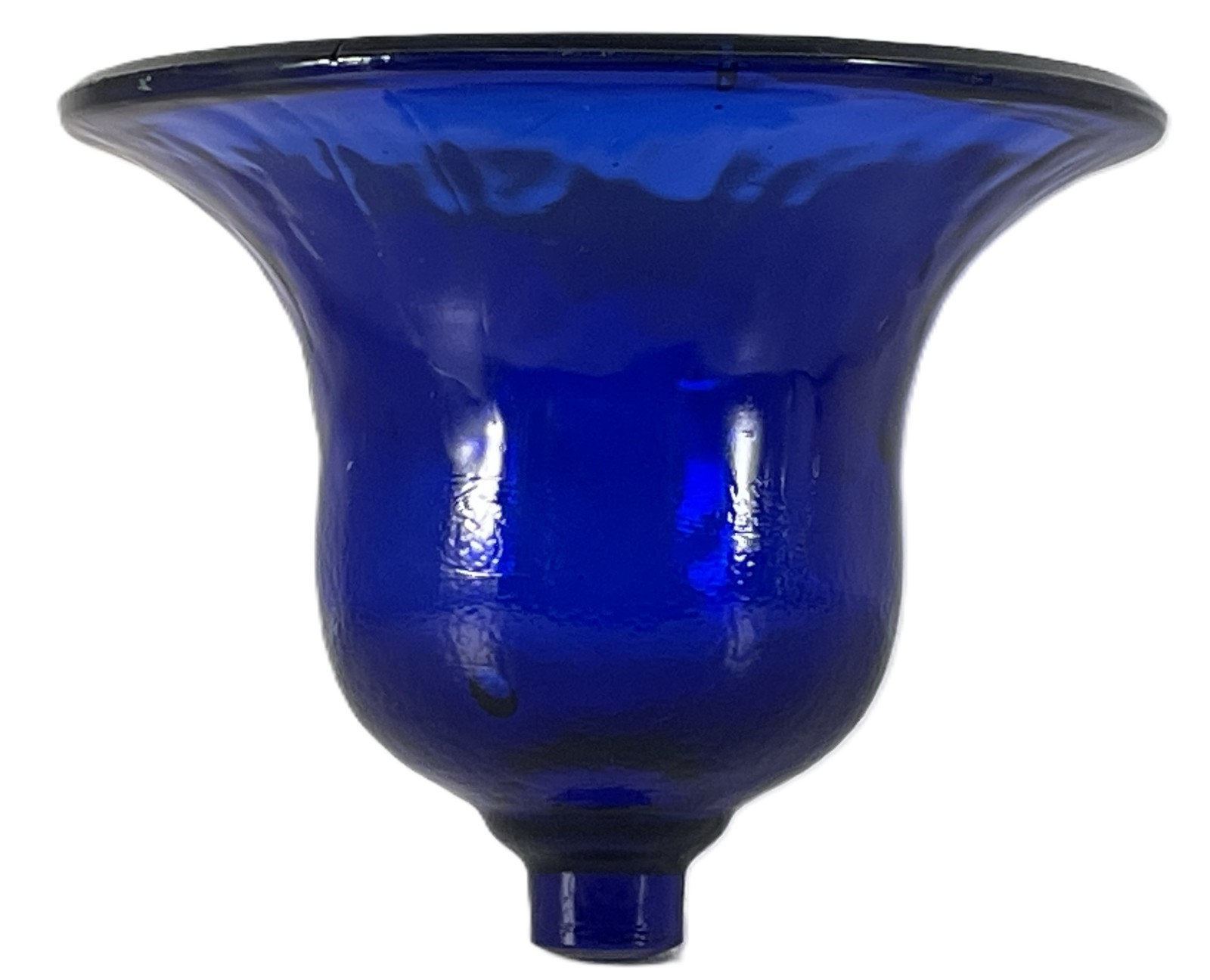 Cobalt Blue Garden Cloche Glass Bell Jar Peg Candle Holder