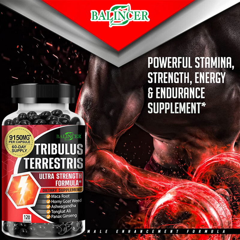 Tribulus Terrestris Extract Natural Testosteron Booster 60/120 Capsules