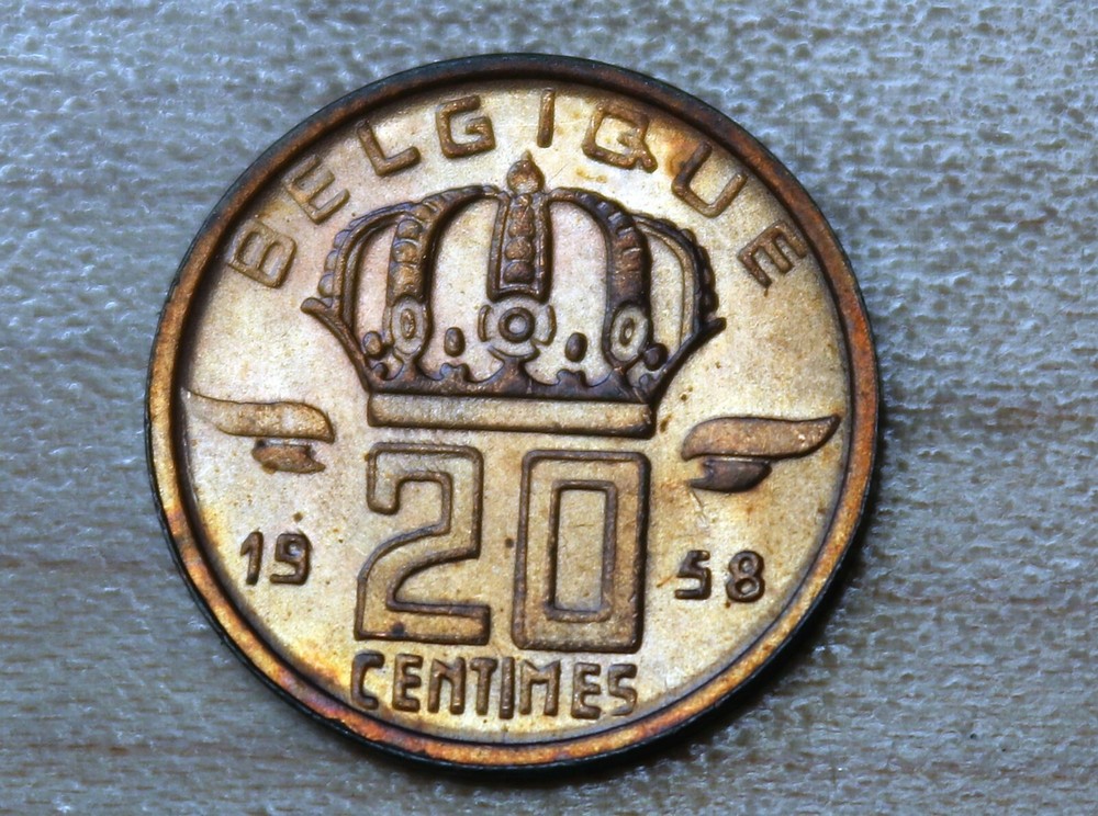 1958 Belgium 20 Centimes