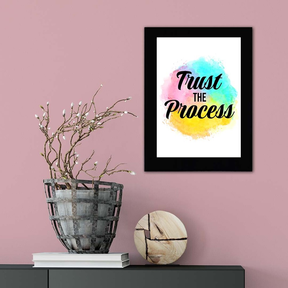 Trust The Process Decorative Wall Plaque (Full Color)