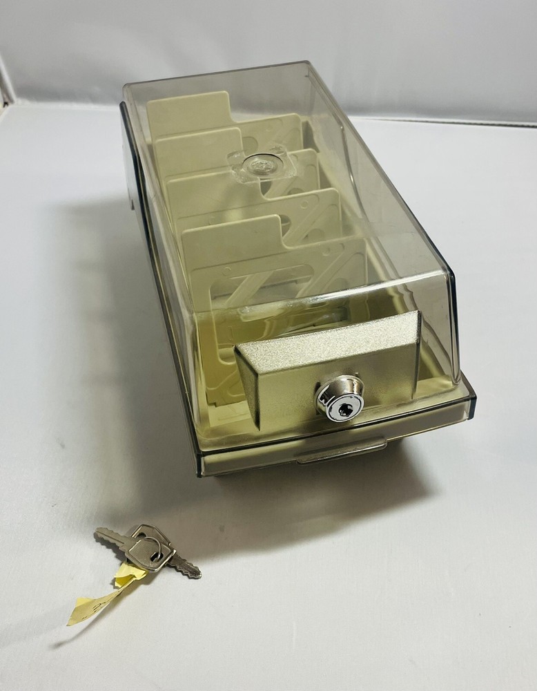 Vintage 3.5" Floppy Disk Plastic Storage Box Case Holder PC / Keys