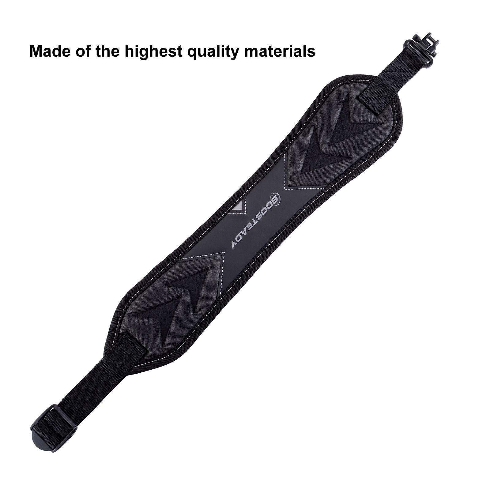 Black 2 Point Gun Sling with Shoulder Padding & Swivel Alloy Length Adjuster