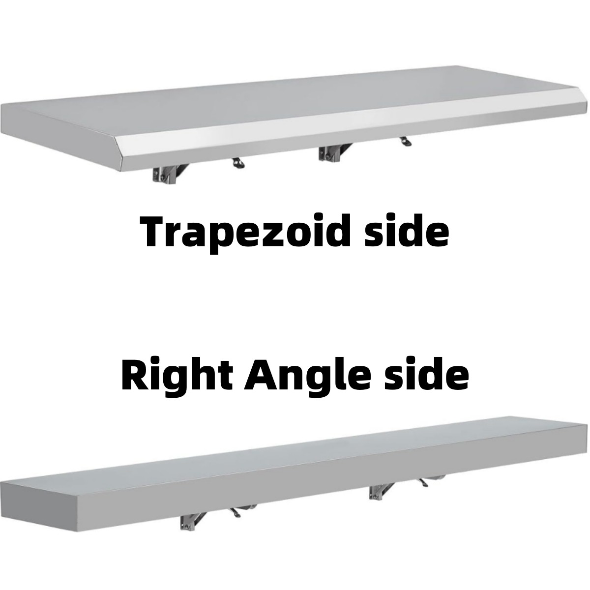 Stainless Steel Food Truck Shelf Foldable Concession Shelf Down Folding Serving