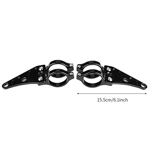 2pcs Fork Headlight Mounting Bracket Clamps Aluminium Adjustable Universal