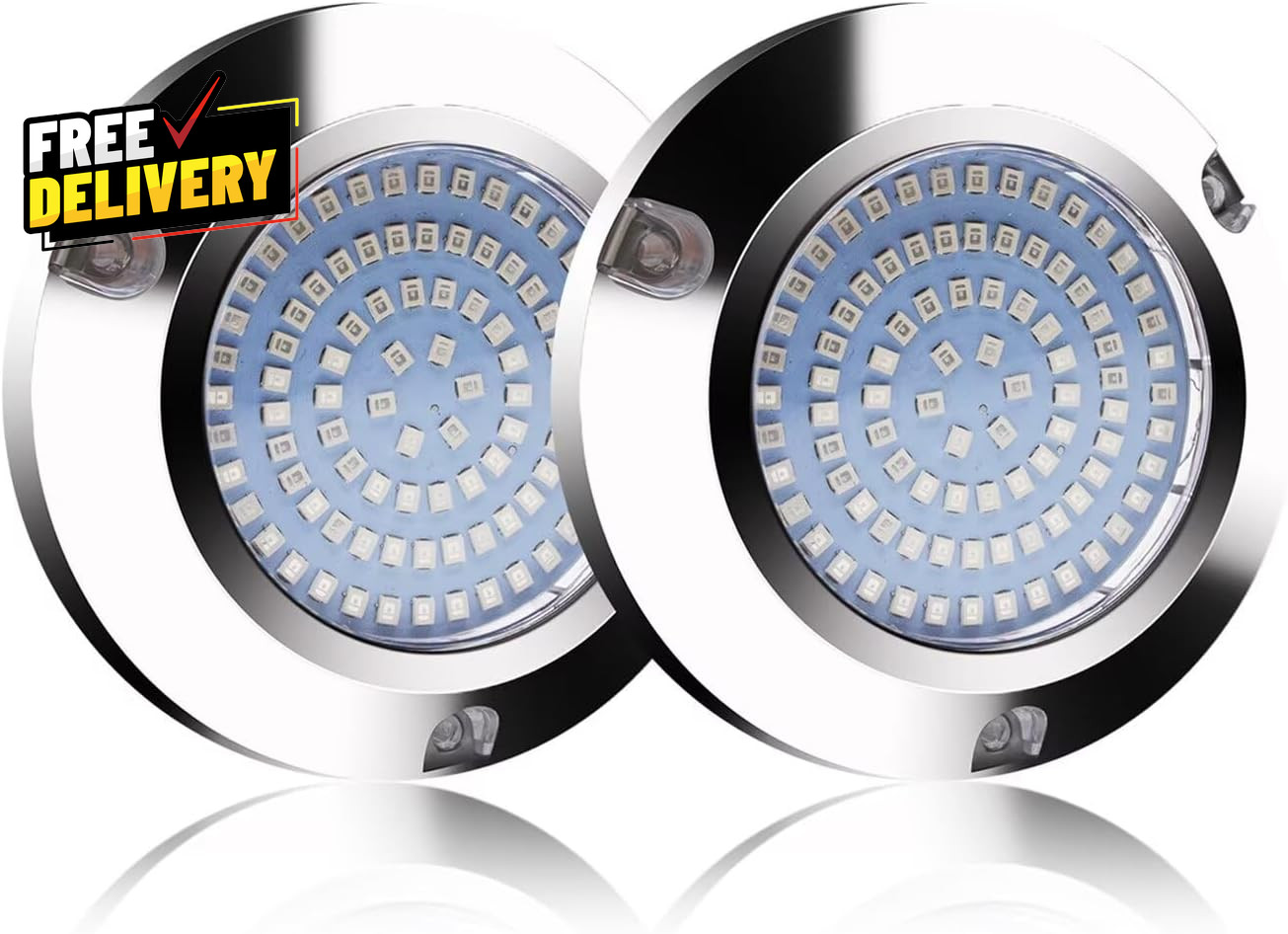 90Led Boat Marine Led Underwater Lights,Stainless Steel IP68 Waterproof Surface