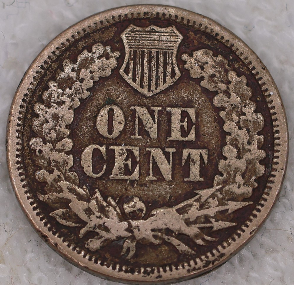 Indian Head Wheat Penny 1862