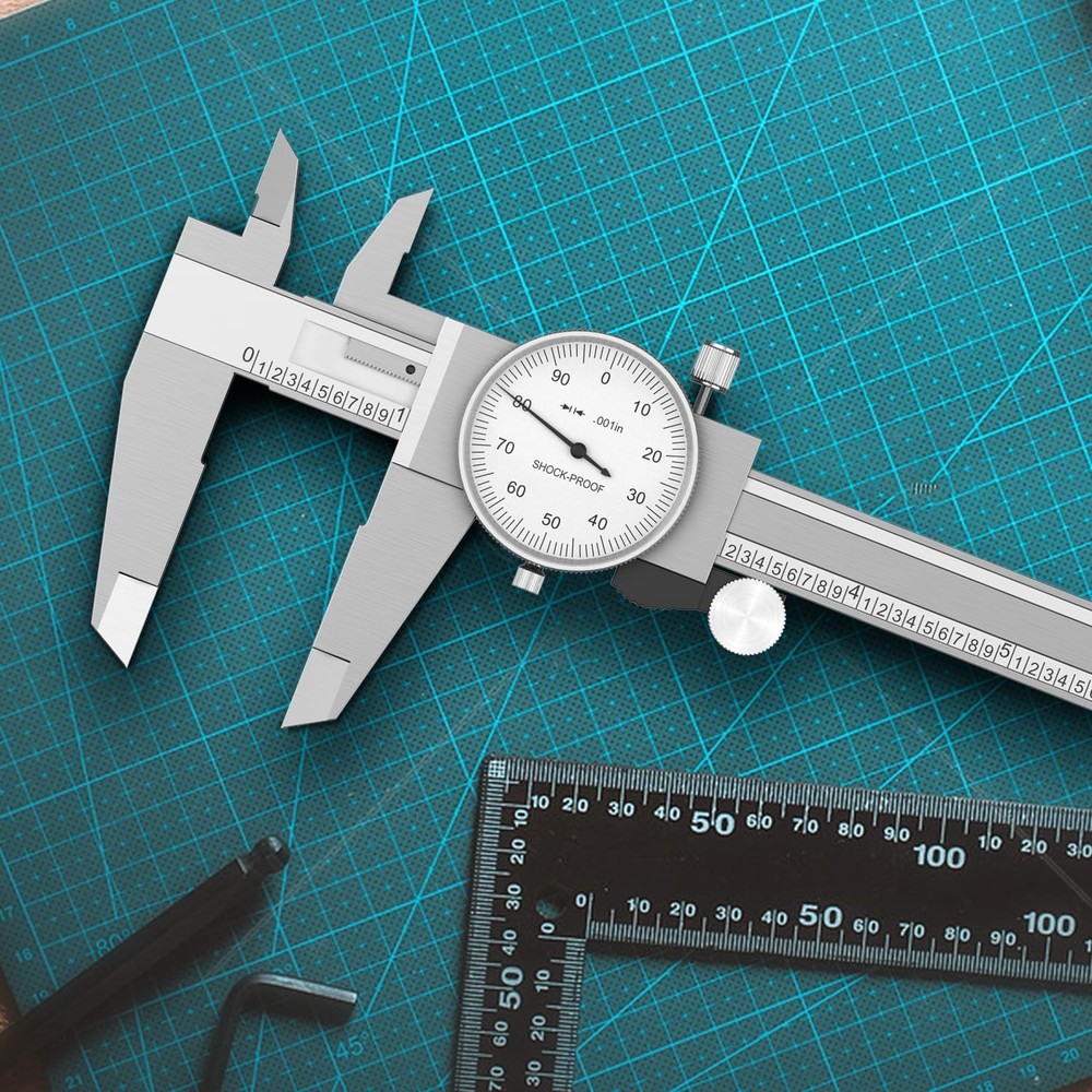 Dial Caliper Shockproof Dial Caliper Precision Caliper with Watch 0-6" Range,...