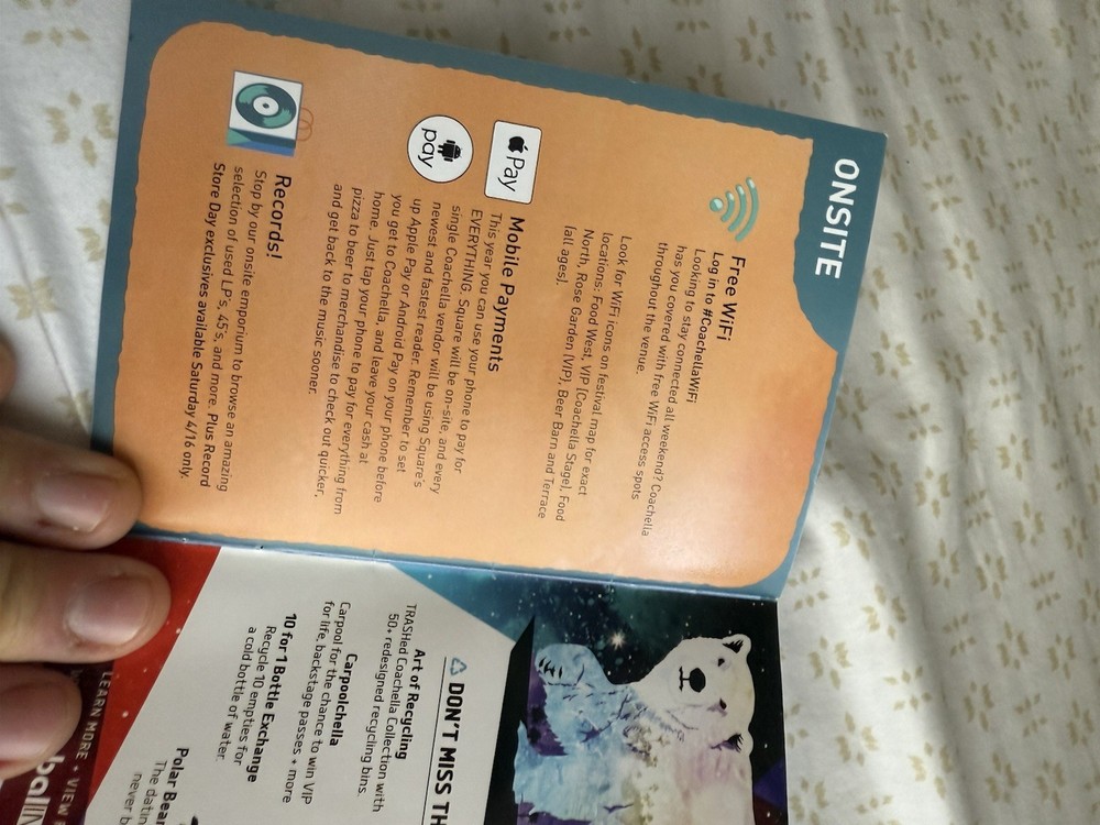 Official Coachella 2016 Weekend 1 Program book