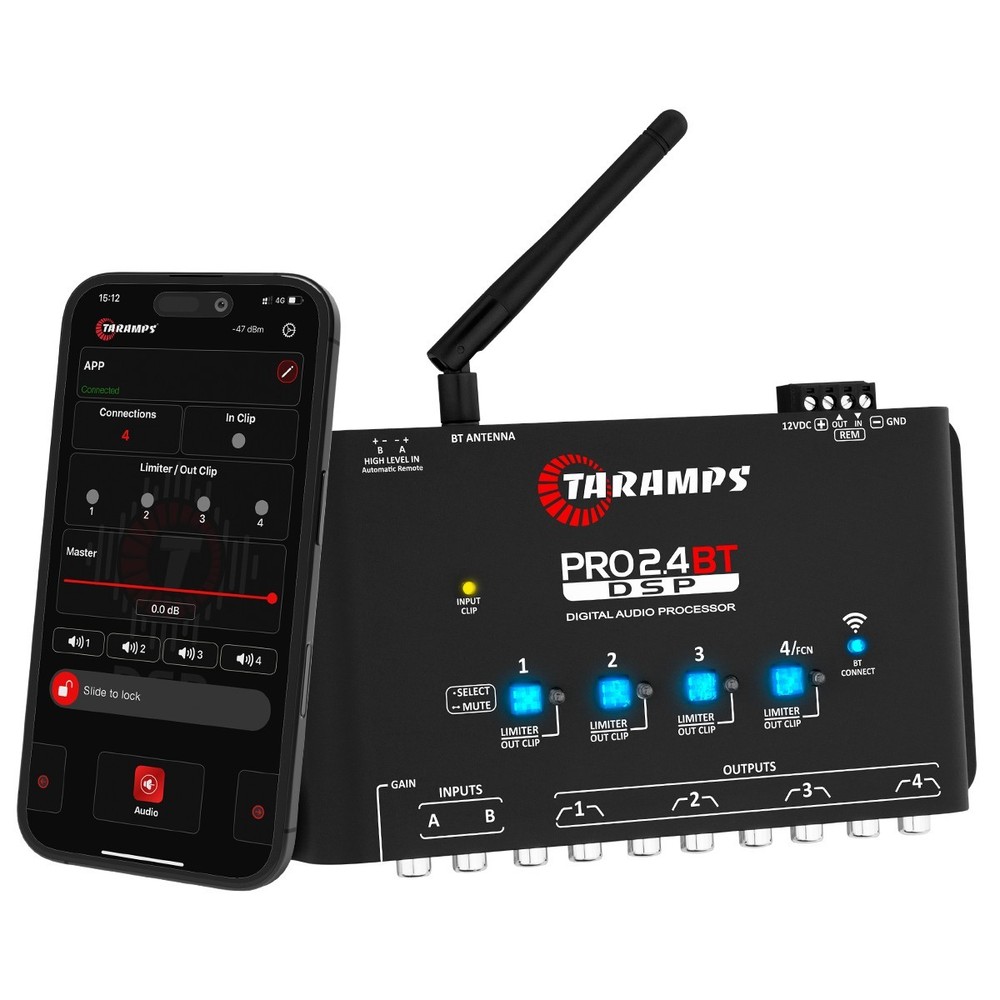 Taramps Audio Processor PRO 2.4BT – DSP Bluetooth Control via App