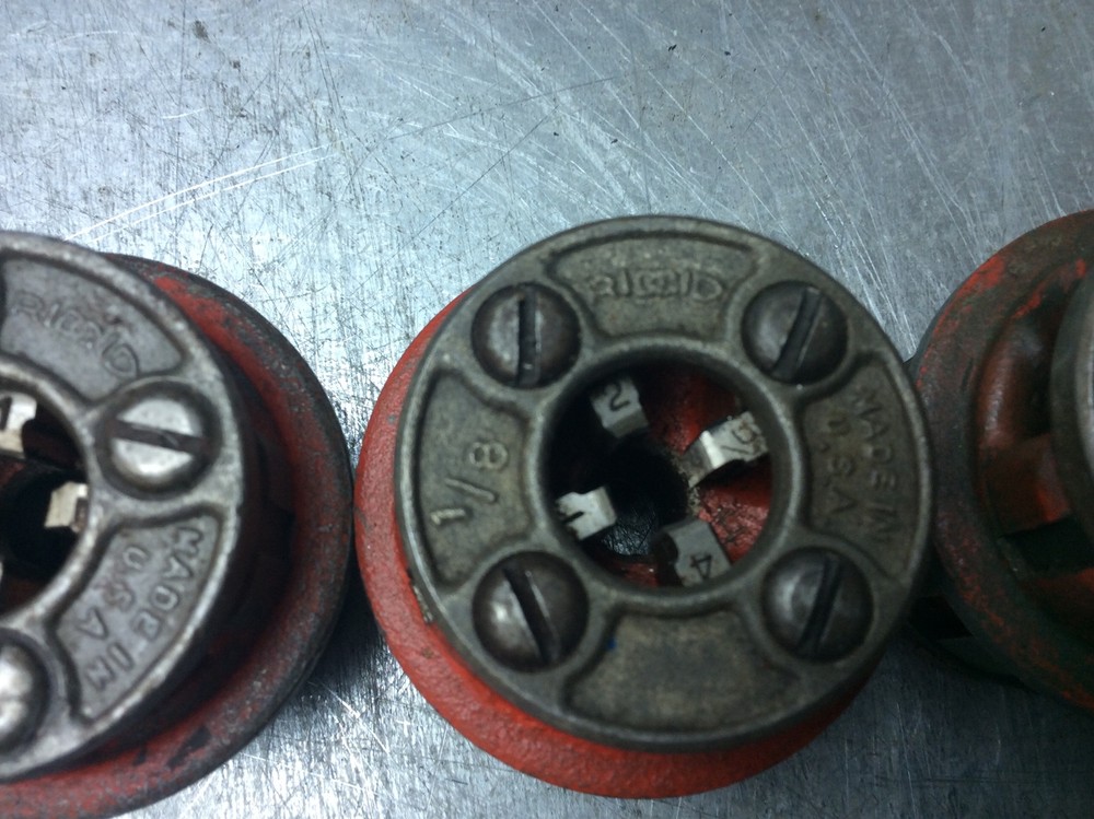 Ridgid 1/8” NPT Pipe Threaded Head Dies 00R