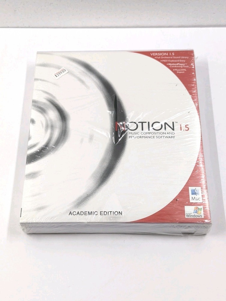 Notion 1.5 Music Composition and Performance Software Program Windows and Mac