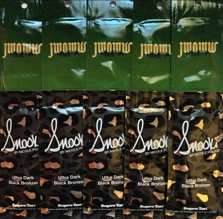 10 Assorted Jwoww & Snooki Black Bronzer Tanning Lotion Packets