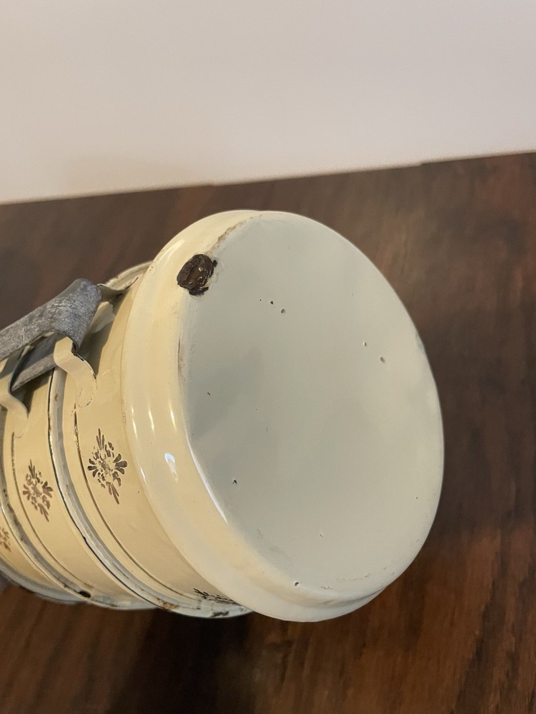 TAN STACKING MINERS RAILROAD LUNCH PAIL