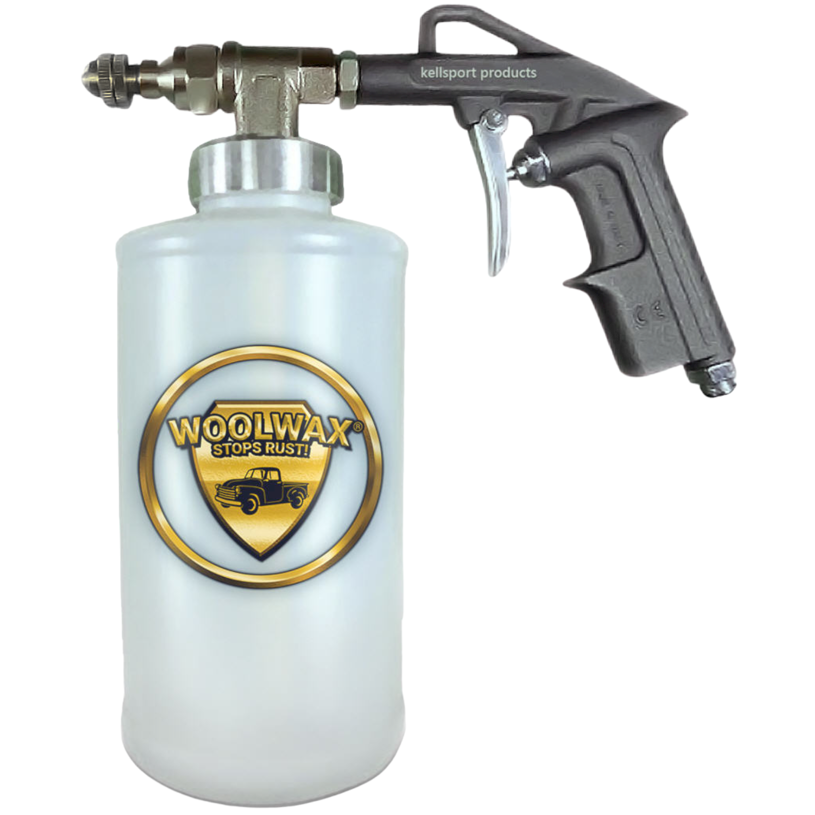 Woolwax PRO Undercoating Spray Gun with 2 flexible nylon extension wands. OEM