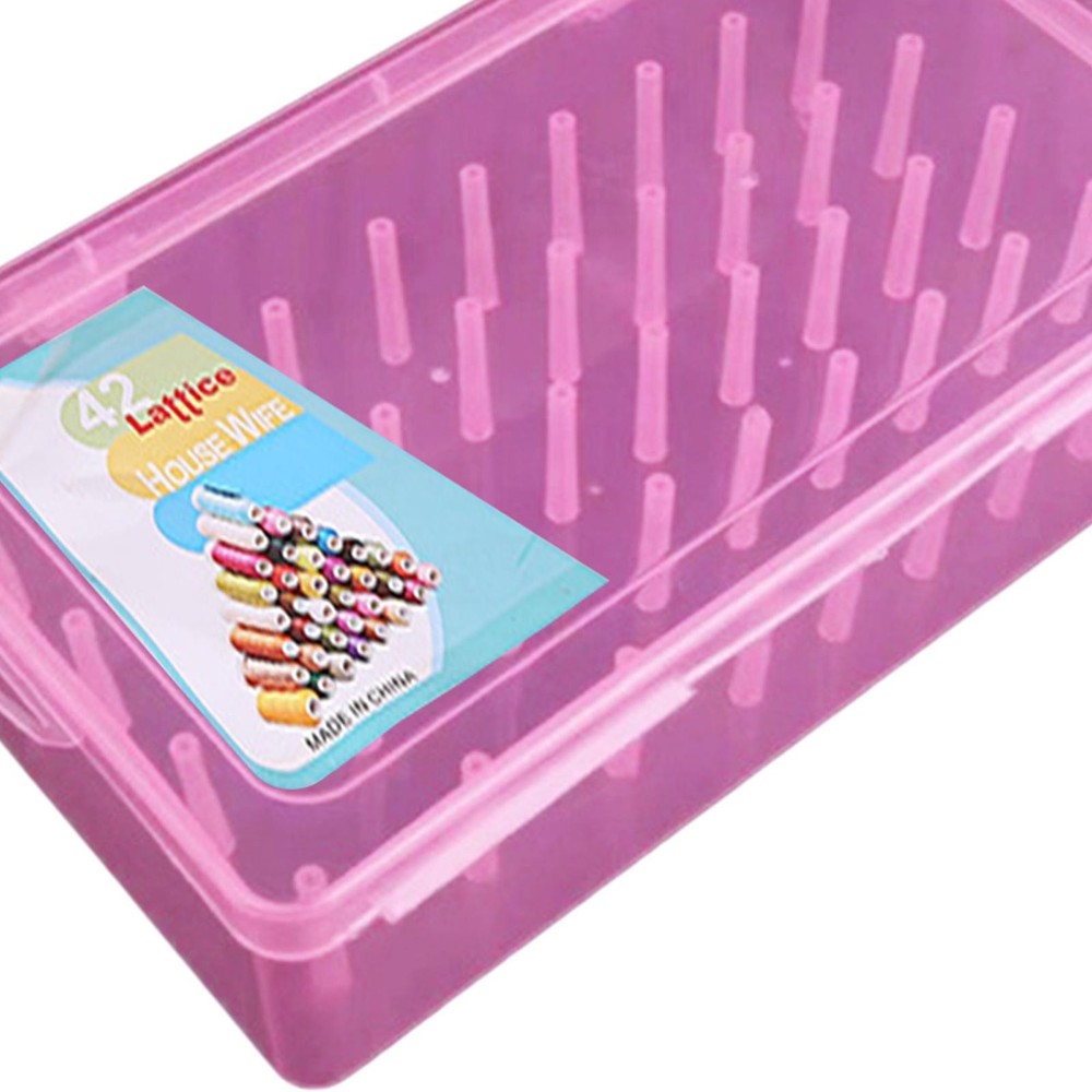 Sewing Thread Storage Box Sewing Reel Case Spool Thread Rack