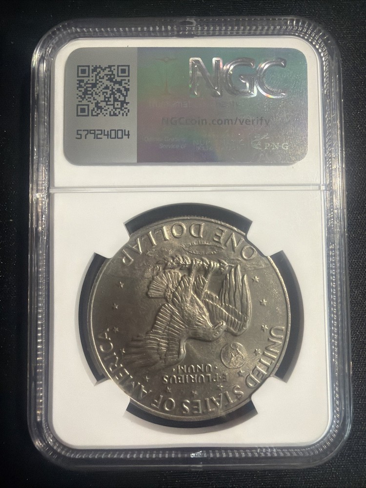 1977 Eisenhower $1 NGC Sample slab