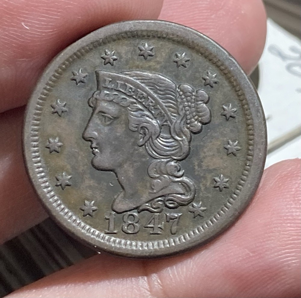 USA Large Cent 1847 High Grade